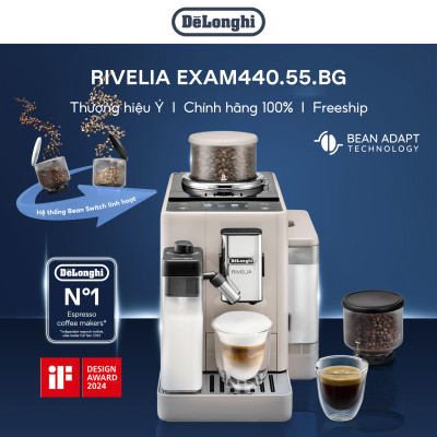 [Hàng chính hãng] Máy pha cà phê tự động DeLonghi Rivelia EXAM440.55.BG