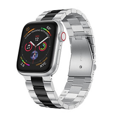 Dây Thép Steel Simple cho Apple Watch Series 4/5/6/7/8/9/SE2/10 & Apple Watch Ultra 1/2 Size 40/41/42/44/45/46/49mm - Hàng Chính Hãng
