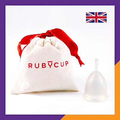 Cốc Nguyệt San Ruby Cup Anh Trong Suốt - Độ Mềm Phù Hợp Phụ Nữ Việt - Vật liệu 100% Sillicon Y Tế Đạt Tiêu Chuẩn FDA – Hàng Chính Hãng Thương Hiệu Được Yêu Thích Tại Anh Và Hơn 36 Quốc Gia - Ruby Cup Clear