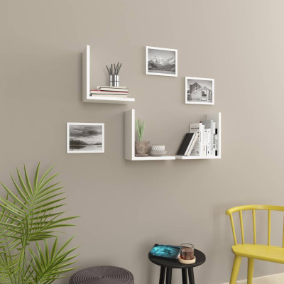 Kệ gỗ trang trí phòng khách gia đình SMLIFE Wesley