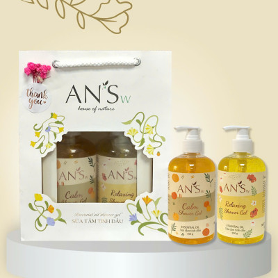 Hộp Quà Tặng Combo 2 Gel Tắm 500G AN