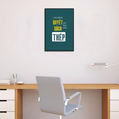 Tranh động lực treo tường, tranh văn phòng - tranh gỗ MDF treo tường