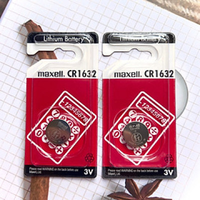 Vỉ 1 viên pin chính hãng Maxell CR1632 Nhật Bản