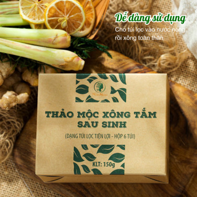 Thảo mộc xông tắm sau sinh Wonmom 150Gr (6 Túi /hộp)
