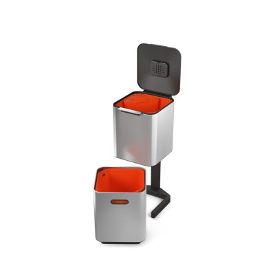 Thùng rác 2 ngăn cao cấp Joseph Joseph 001044 - Totem Compact 40L Waste & Recycling Bin