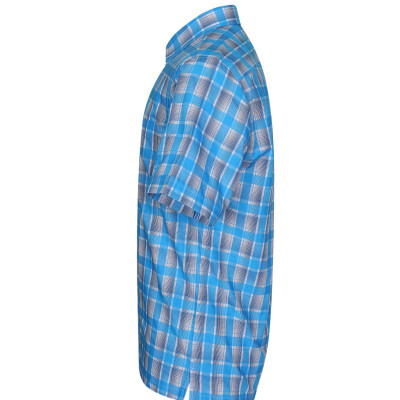 Áo sơ mi nam KHATOCO ngắn tay kẻ caro A1MN438T2-CNCR166-2410-N