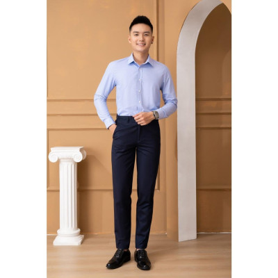 Áo sơ mi nam dài tay ALIGRO chất liệu 100% bamboo sợi tre, cổ bẻ dáng ôm ALGS225