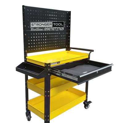 XE ĐẨY 3 NGĂN 1 NGĂN KÉO CÓ TẤM TREO