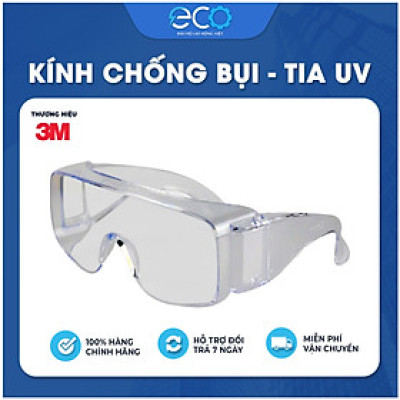 Kính bảo hộ 3M Tour-Guard V – Đeo ngoài kính cận, chống bụi, tia uv, đọng sương