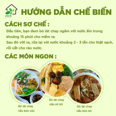 Bò Lát Chay Loại Ngon ( 1 Kg và 5 Kg ), Thực Phẩm Chay Ngon Thành Phần Tự Nhiên Không Chất Bảo Quản Không Biến Đổi Gen Sườn Non Chay Làng Me