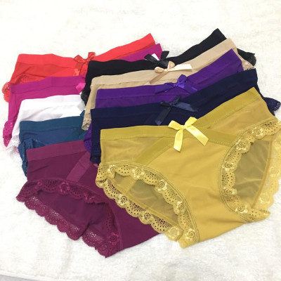 Combo 5 Quần lót ren lưới cạp chéo ( màu ngẫu nhiên)