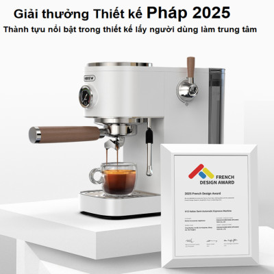 Máy pha cà phê Cappuccino, Ristretto, Espresso, Latte chuyên nghiệp thương hiệu Mỹ cao cấp HiBREW H13 - Hàng chính hãng (BH 12 THÁNG)