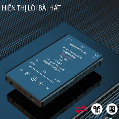 Máy Nghe Nhạc Lossless MP3 MP4 Bluetooth Màn Hình Cảm Ứng 4 inch Ruizu H9 - Hàng Chính Hãng