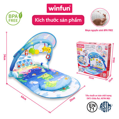 Thảm đàn piano đại dương đa năng Winfun 0860 - đồ chơi phát triển đa giác quan cho bé giai đoạn đầu đời