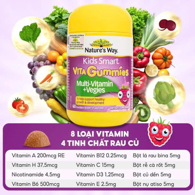 Kẹo Dẻo Vitamin Tổng Hợp Cho Bé Nature