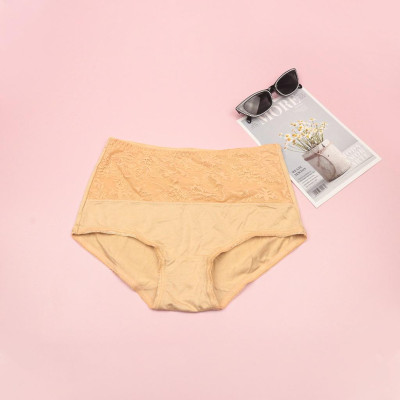 Quần Lót Nữ Cotton LUPERI LU3QL717 Phối Ren Cạp Cao Định Hình Eo Thon Gọn Chất Liệu Mềm Mịn Co Giãn Kháng Khuẩn Khử Mùi