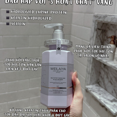 Hấp tóc phục hồi đa tầng Weilaiya - Mặt nạ tóc giúp bổ sung dưỡng chất, hồi phục chuyên sâu