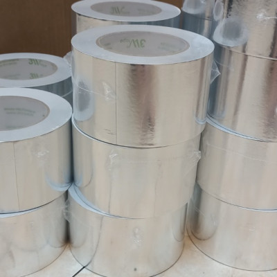 Băng keo bạc màng PET 48x50 băng keo bạc siêu dai dán ống gió