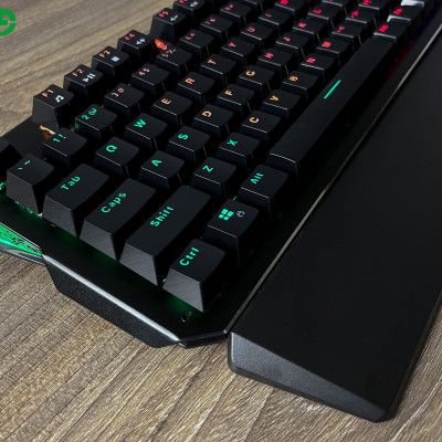 Bàn phím cơ Blue switch Fuhlen D (Destroyer), Phím Gaming Led RGB 7 màu RAINBOW- Hàng chính hãng