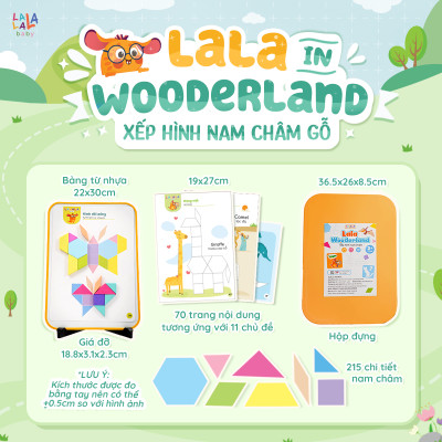 Đồ Chơi Xếp Hình Gỗ Nam Châm Lala Wooderland Phát Triển Tư Duy Sáng Tạo – Lalala Baby