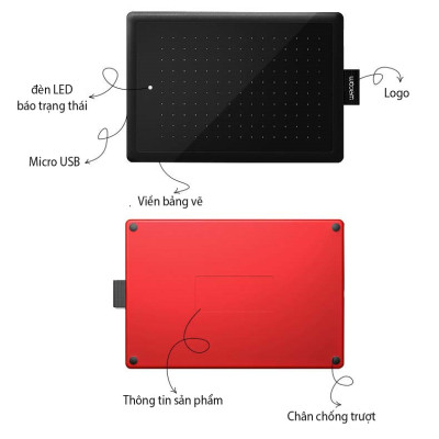 Bảng Vẽ Điện Tử Chuyên Dùng Thiết Kế Đồ Họa Wacom CTL-472/K1F - Hàng Nhập Khẩu