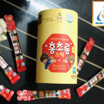 Nước Hồng Sâm Nhung Hươu Hàn Quốc Trẻ Em - MYEONG KI SAM - Hàng nội địa Hàn Quốc - nhập khẩu chính ngạch - Hộp 300g (10g x 30 gói) - Vị sữa chua, bổ sung thêm vitamin, khoáng chất