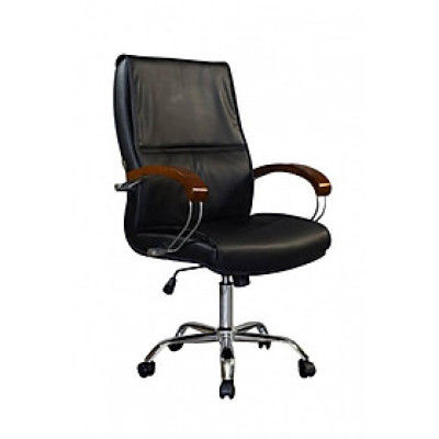 Ghế Quản lý ID207 tay ốp gỗ