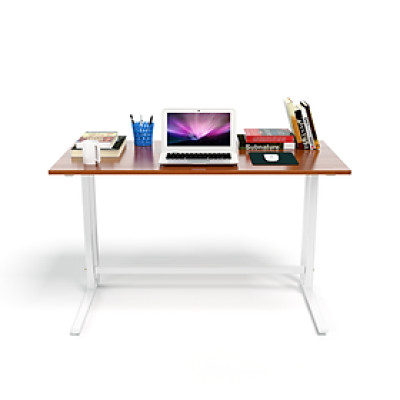 Bàn IBIE Rec-U Chân Trắng - Màu Cánh Gián