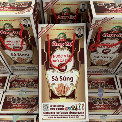 Nước mắm sá sùng thượng hạng 45N - Độ đạm cao, dung tích 500ml/1 chai