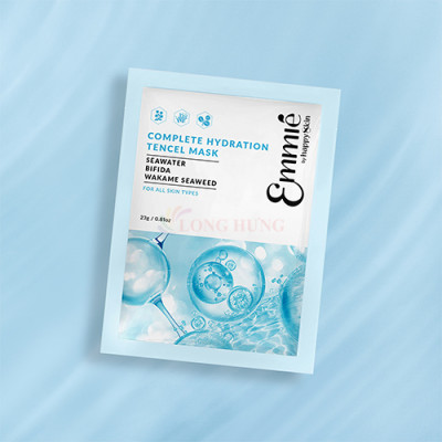 Mặt nạ vải sinh học Emmié By Happyskin Complete Hydration Tencel Mask (1 miếng/5 miếng) - Hàng chính hãng