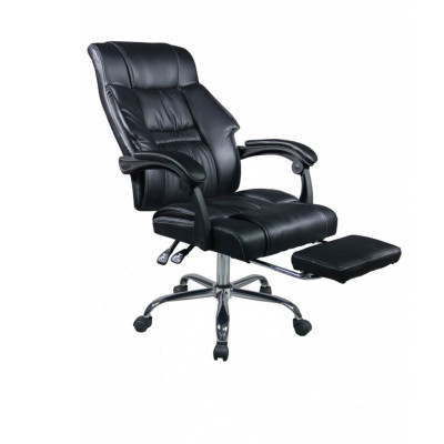 Ghế lãnh đạo lưng cao bọc PU có gác chân SMLIFE Aedus