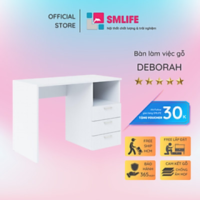 Bàn Học Gỗ Nhỏ Gọn Cho Bé SMLIFE Deborah