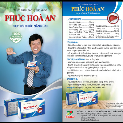 PHÚC HÒA AN - Phục Hồi Chức Năng Gan - Sản phẩm của Công Ty Đông Dược Thiên Phúc