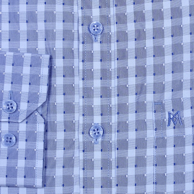 Áo sơ mi nam tay dài form suông Khatoco A1MD468T1-CNCR235-2411-D