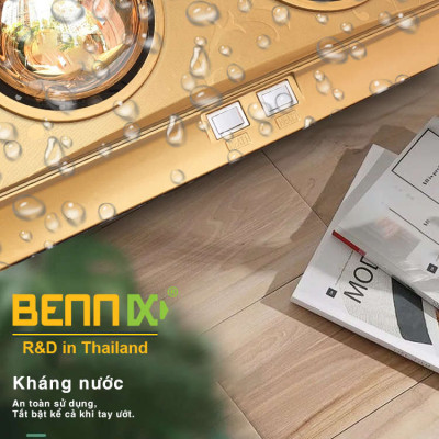 Đèn sưởi nhà tắm Bennix 2 bóng BN-2G - Hàng chính hãng