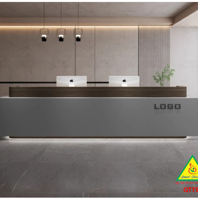 Bàn thu ngân, bàn lễ tân, bàn tính tiền bằng gỗ MDF QTT510- NỘI THẤT LẮP RÁP VIENDONGADV