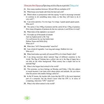 Sách - Chinh Phục Đỉnh Olympia - Ngân Hàng Câu Hỏi Có Đáp Án Và Giải Thích Tiếng Anh - Khang Việt Book