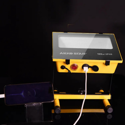 ĐÈN PHA SOLAR 100W/200W NĂNG LƯỢNG MẶT TRỜI AKKO STAR  - HÀNG CHÍNH HÃNG