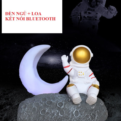 Đèn ngủ mặt trăng ,loa bluetoooth phi hành gia, khe cắm USB -thương hiệu KOVER (tặng kèm cáp sạc)