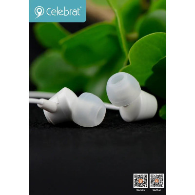 Tai nghe Earphone Celebrat G4 chân cắm tròn 3.5 ly, hàng chính hãng