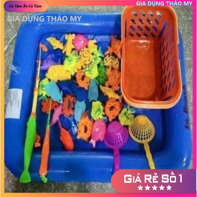 BỘ ĐỒ CHƠI CÂU CÁ KÈM PHAO CHO BÉ 