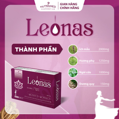  Viên uống Leonas hỗ trợ bổ huyết điều kinh giúp giảm rối loạn kinh nguyệt (30 viên) - Nutramed