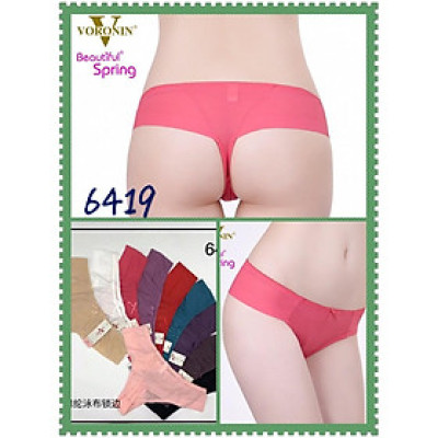 Combo 5 quần lót nữ lọt khe lụa trơn tàng hình Voronin 6419 – Seamless không viền, ôm sát, mặc đồ ôm quyến rũ