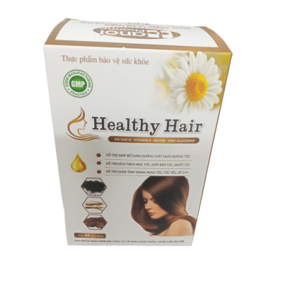 Hộp/60 viên nang - viên uống kích thích mọc tóc, giúp đen tóc, mượt tóc, giảm tình trạng rụng tóc HEALTHY HAIR
