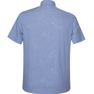 Áo sơ mi nam KHATOCO ngắn tay caro A1MN498T2-CNCR554-2607-N