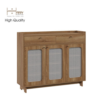 [Happy Home Furniture] MEYDAN, Tủ giày 3 cánh mây, 120cm x 34cm x 100cm ( DxRxC), TCM_057