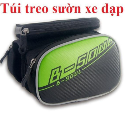 Túi 4 Ngăn Treo Sườn Xe Đạp Kèm Túi Chống Nước Cho Điện Thoại - Tặng khóa 4 số đổi mã