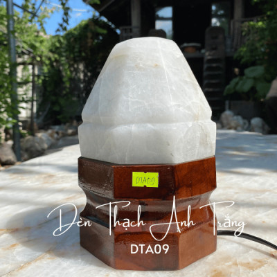 Đèn Thạch Anh Trắng NHASAN DTA09 Bí Mật Thư Giãn và Chữa Lành Trong Thiền Định - 3.25kg (KT: 20 x 13 (cm))