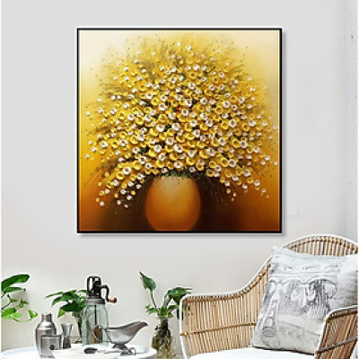 Tranh Trang Trí Lọ Hoa Vàng Treo Tường 