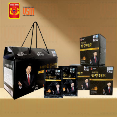 COMBO 2 Hộp Nước Chiết Xuất Đông Trùng Hạ Thảo & Hồng Sâm Hàn Quốc 6 Năm Tuổi - 60 gói